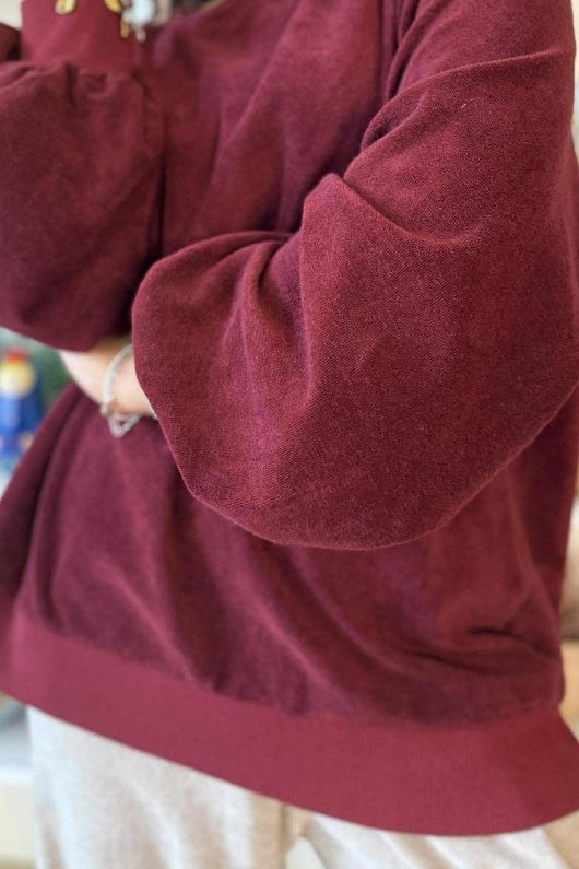 Terry B Classic Sweatshirt Maroon
